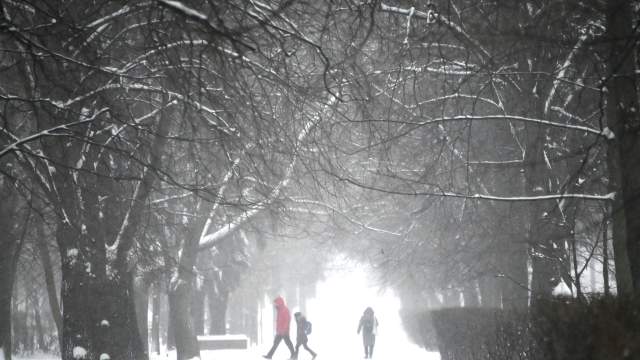 Снегопад в Москве