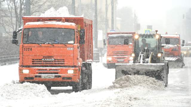Снегопад в Москве