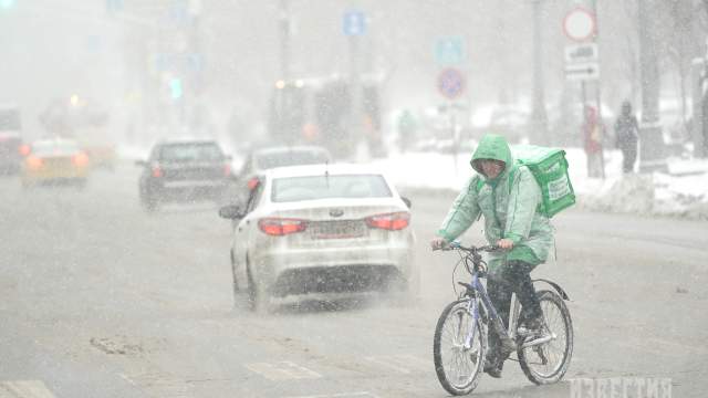 Снегопад в Москве