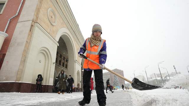 Снегопад в Москве