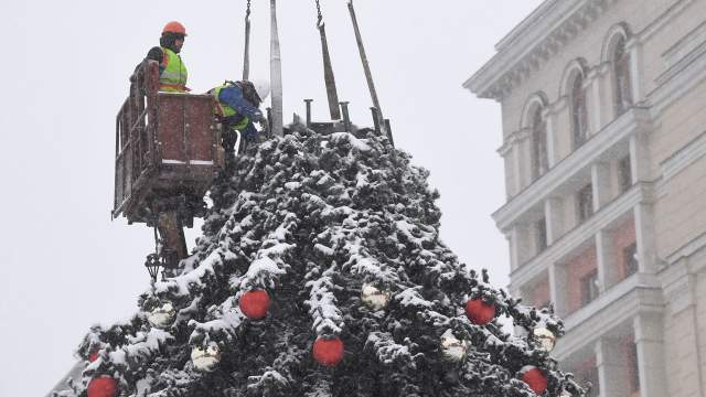 Снегопад в Москве