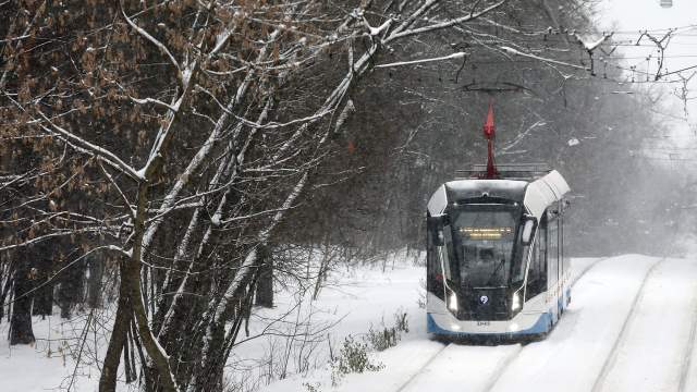 Снегопад в Москве