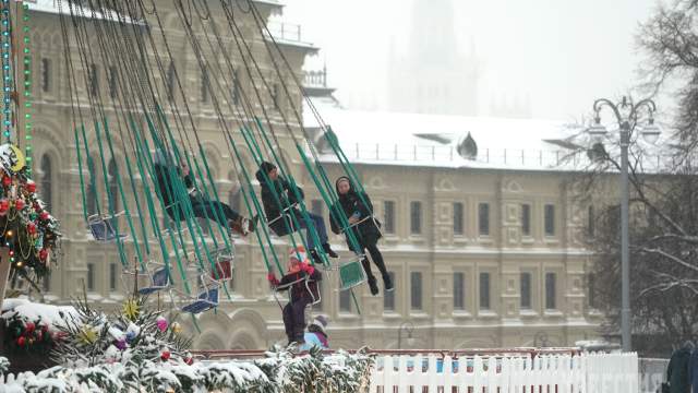 Снегопад в Москве