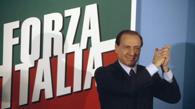 Сильвио Берлускони во время выборов в Италии, 1994 год