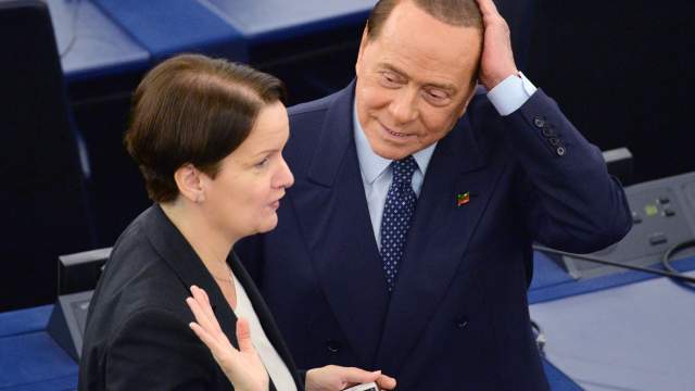 Депутат от партии «Вперед, Италия» Сильвио Берлускони на первой сессии нового Европейского парламента в Страсбурге, 2019 год