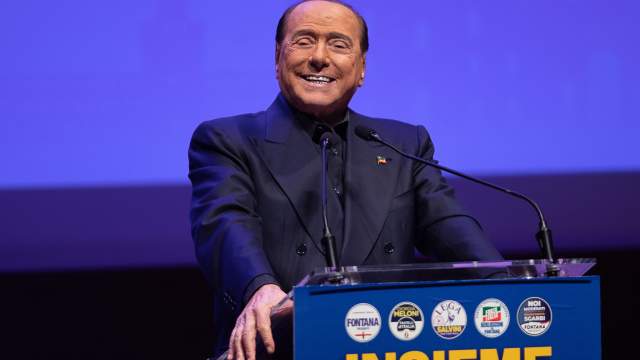 Сильвио Берлускони во время избирательной кампании, 2023 год