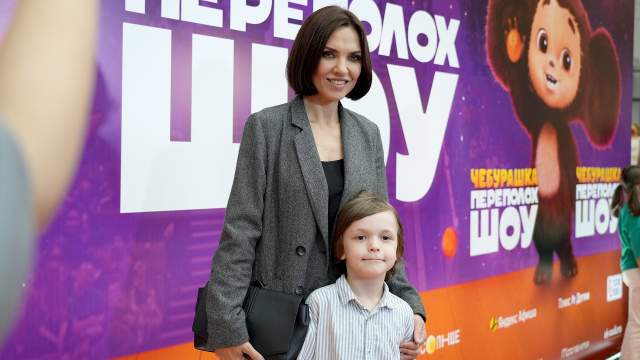 Певица Надежда Ручка с сыном Львом