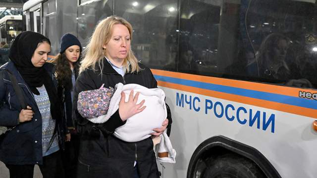 Прибытие эвакуированных граждан РФ из сектора Газа в Москву