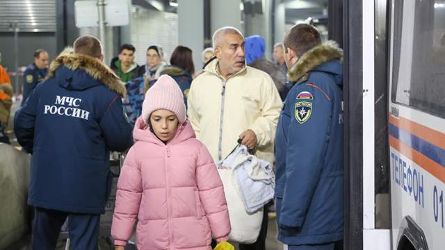 Прибытие эвакуированных граждан РФ из сектора Газа в Москву