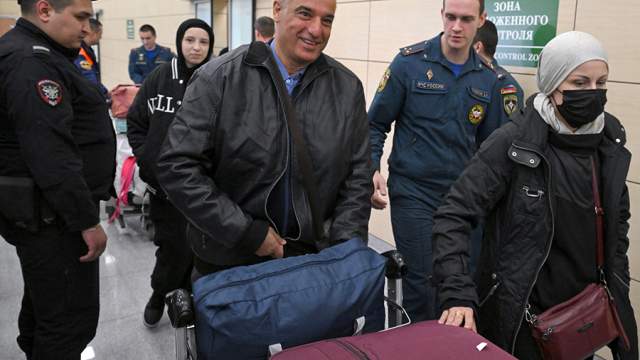 Прибытие эвакуированных граждан РФ из сектора Газа в Москву