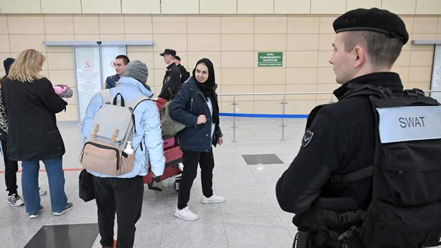 Прибытие эвакуированных граждан РФ из сектора Газа в Москву