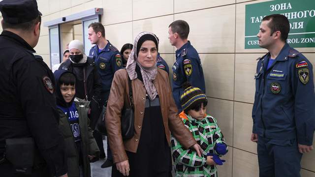 Прибытие эвакуированных граждан РФ из сектора Газа в Москву