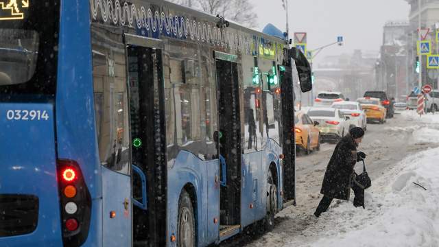 Снегопад в Москве