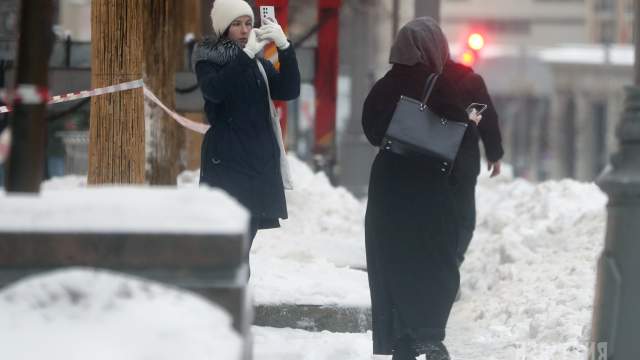 Снегопад в Москве