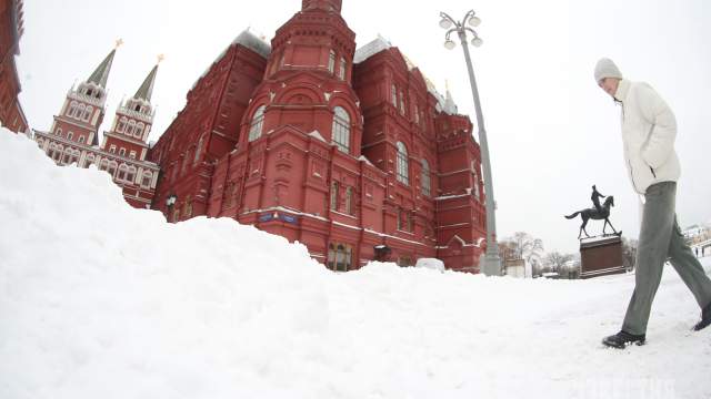 Снегопад в Москве