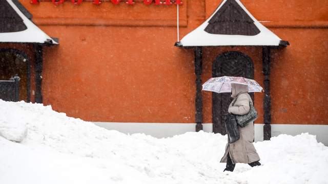Снегопад в Москве