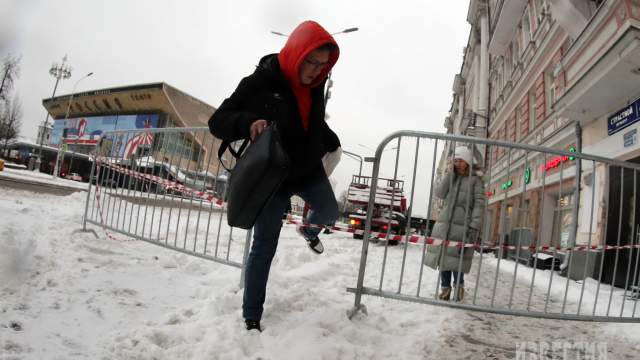 Снегопад в Москве