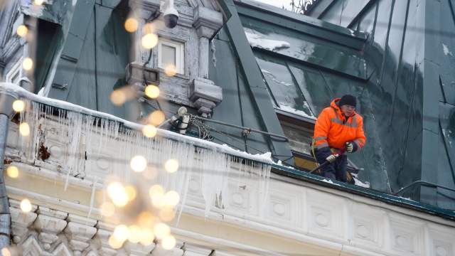 Снегопад в Москве