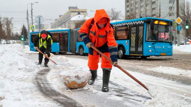 Снегопад в Москве