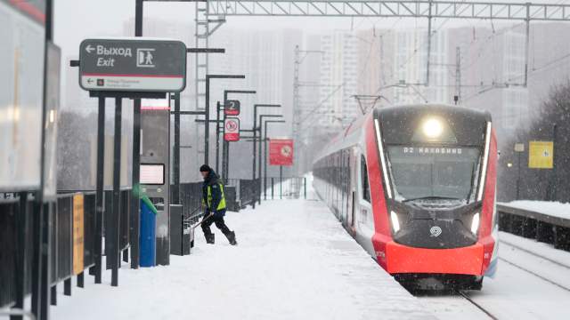 Снегопад в Москве