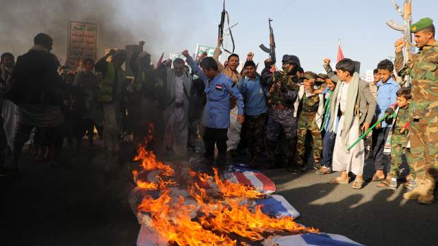 Авиаудары западной коалиции по Йемену
