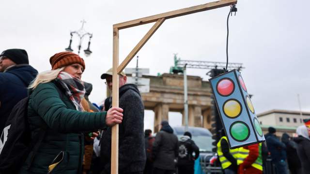 Протесты в Берлине