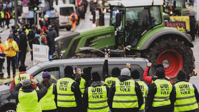 Протесты в Берлине