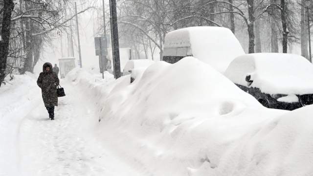Сильный снегопад в Москве