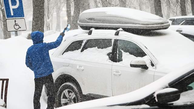 Сильный снегопад в Москве