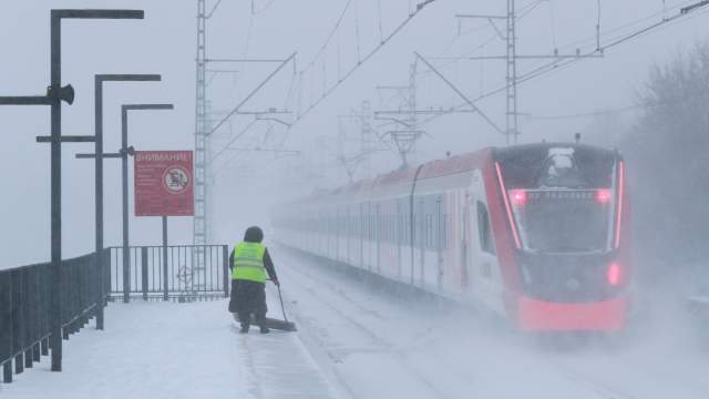 Сильный снегопад в Москве