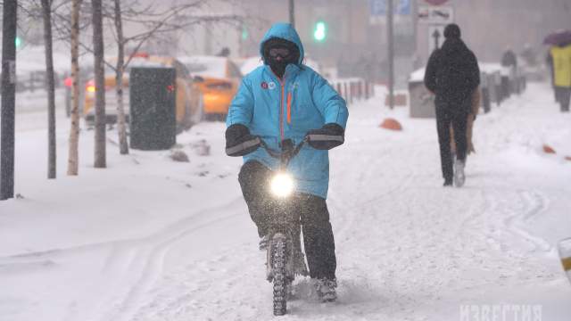 Сильный снегопад в Москве