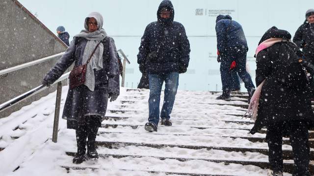 Сильный снегопад в Москве