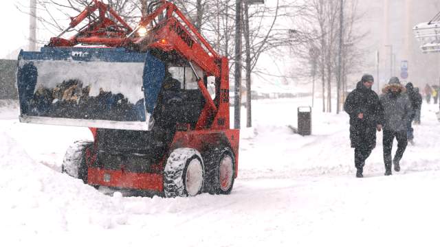 Сильный снегопад в Москве