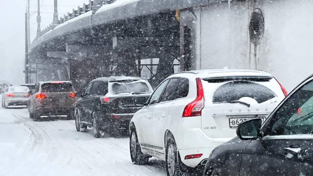 Сильный снегопад в Москве