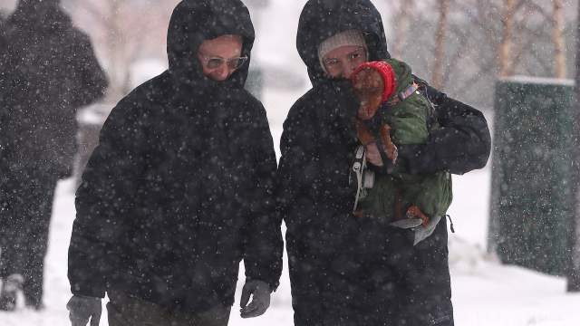Сильный снегопад в Москве