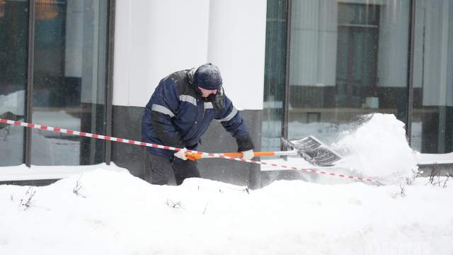 Сильный снегопад в Москве