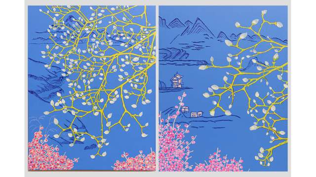 Традиционная южнокорейская живопись, написанная современными корейскими художниками