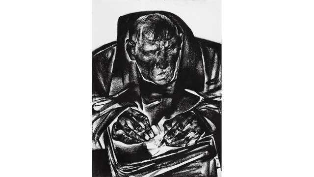 Дорогая мама... 2020. Бумага, уголь