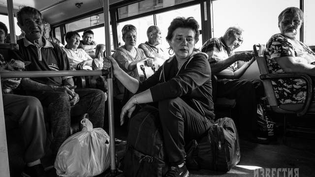 Эвакуированные жители Курской области