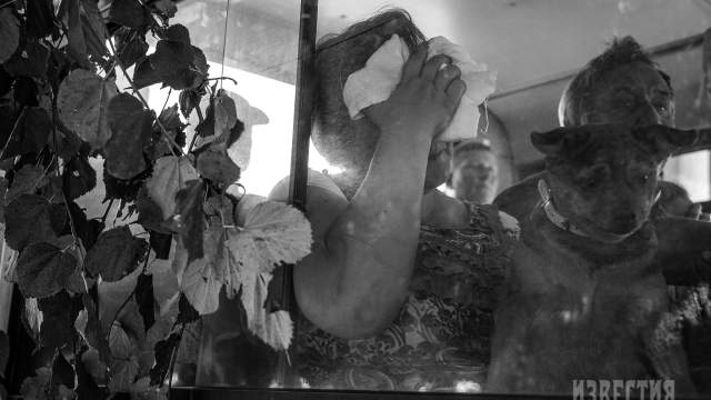 Эвакуированные жители Курской области