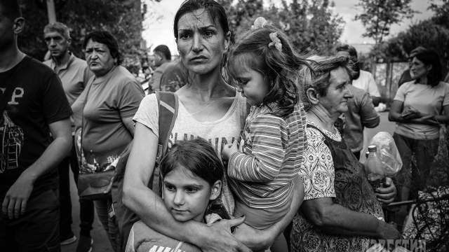 Эвакуированные жители Курской области