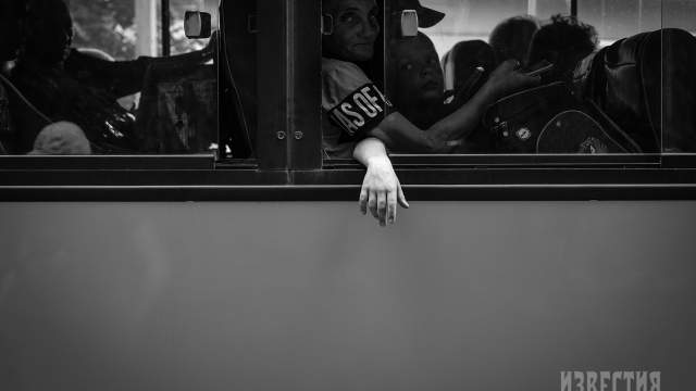 Эвакуированные жители Курской области