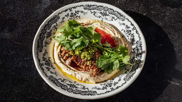 Хумус с бараниной