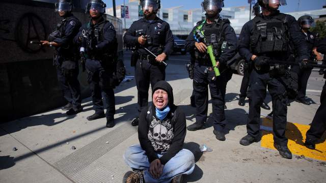 Протесты в Лос-Анджелесе