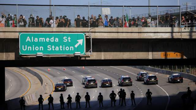 Протесты в Лос-Анджелесе