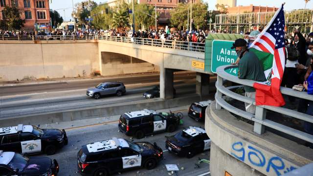 Протесты в Лос-Анджелесе