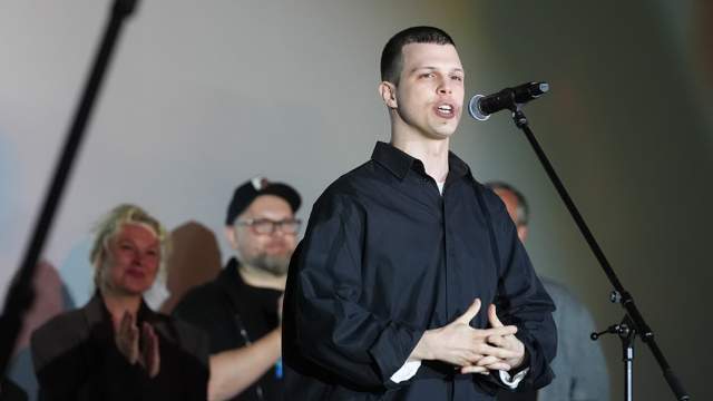 Григорий Верник на презентации сериала «Нормальный» на фестивале «Пилот»