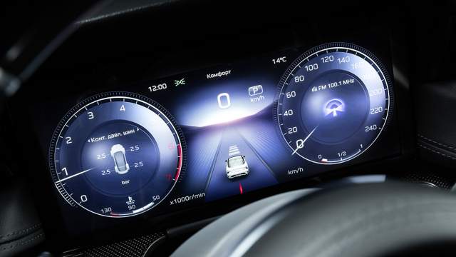 У цифровой «приборки» несколько комбинаций. На этом фото — классический вариант