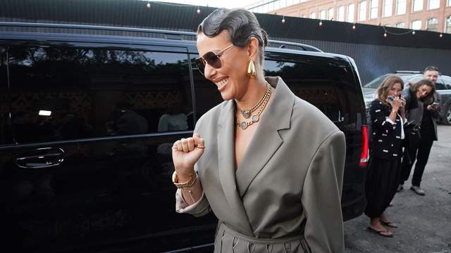 Телеведущая Ксения Собчак на показе бренда RUBAN