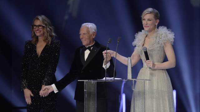 Итальянский дизайнер Джорджио Армани 